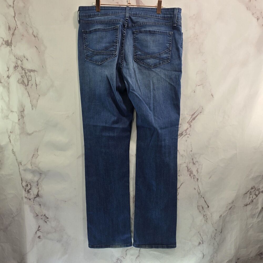 NYDJ Jeans Womens 12 Marilyn Straight Dark High Rise Denim Not Your Daughters